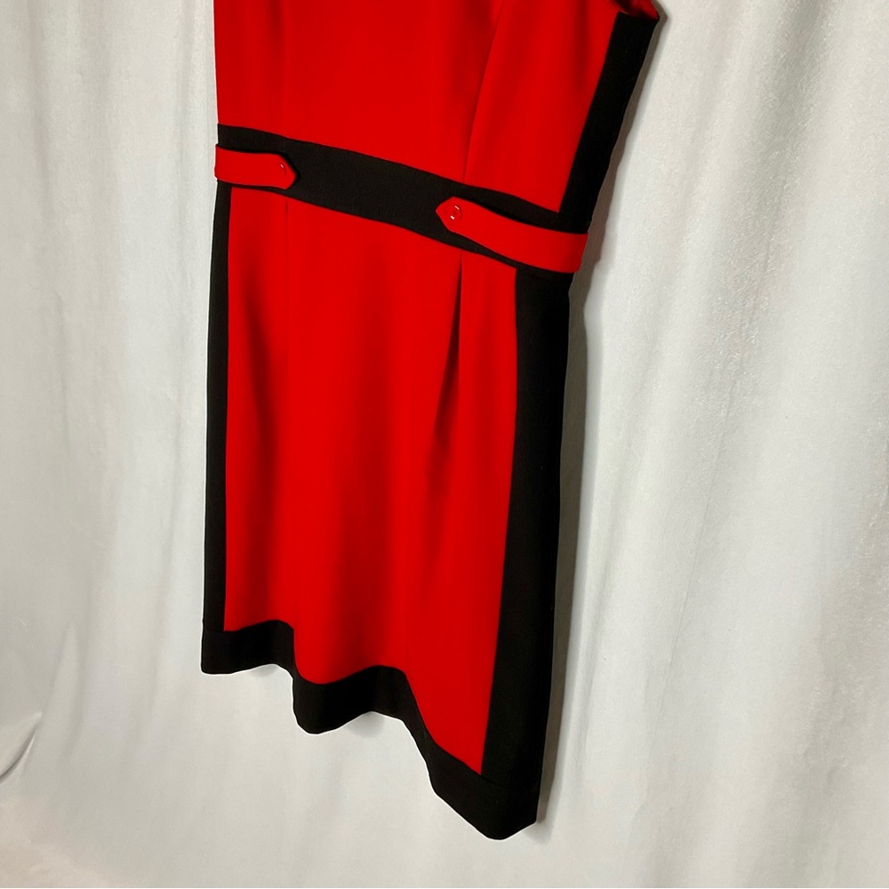 Calvin Klein Red and Black Dress - Picture 3 of 8